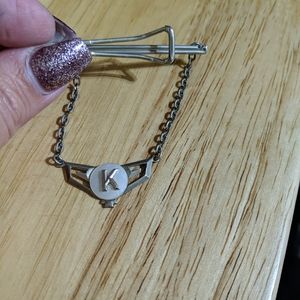 Men's vintage tie clip chain